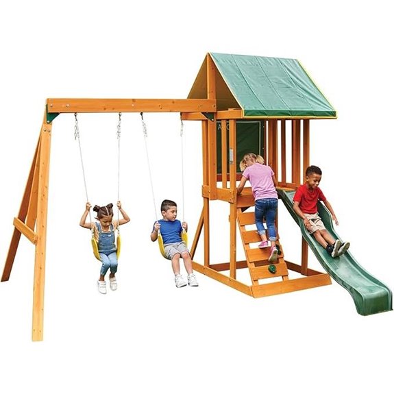 KidKraft Appleton Wooden Swing Set (Amazon Exclusive)