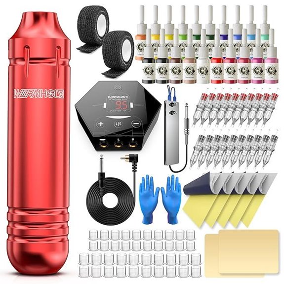 Wormhole Tattoo Kit with Ink and Power Supply