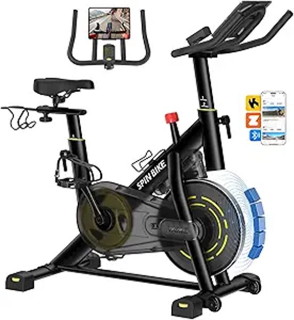 YAMO Exercise Bike with App Magnetic Resistance