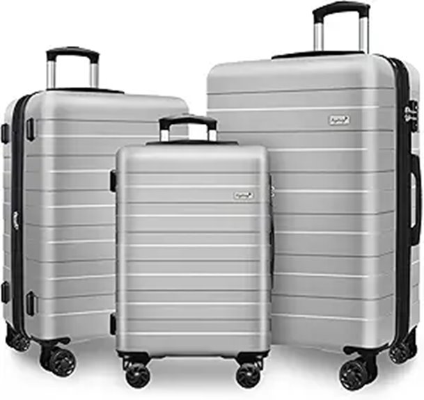 Zebra 3-Piece Luggage Set with Spinner Wheels