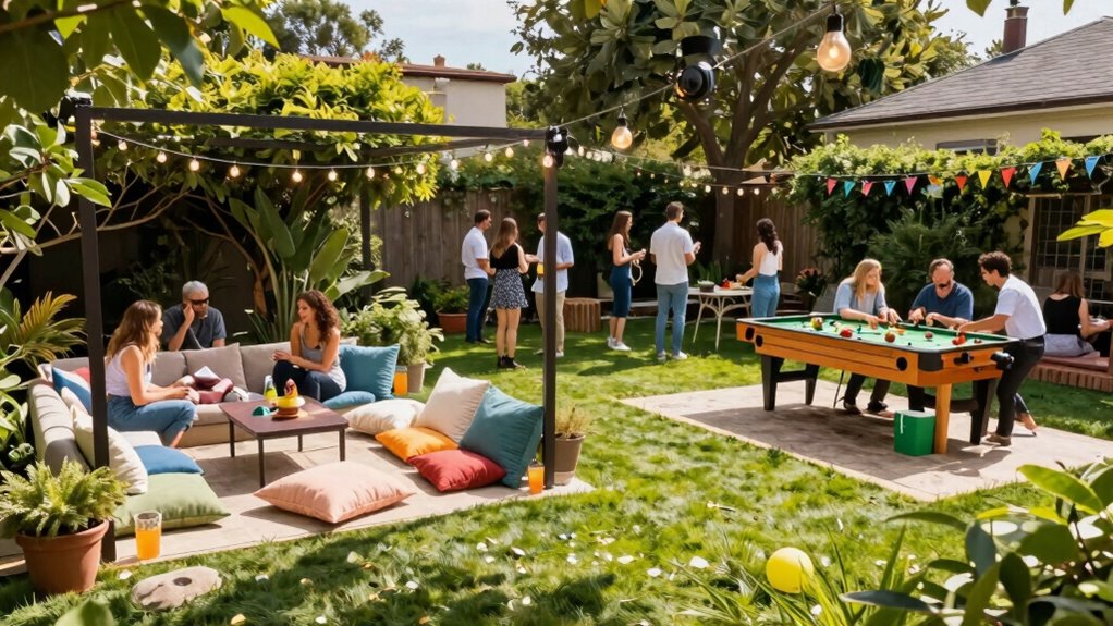 arrange engaging social zones