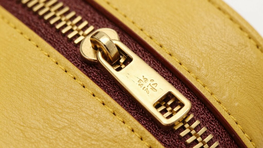 check hardware and stitching