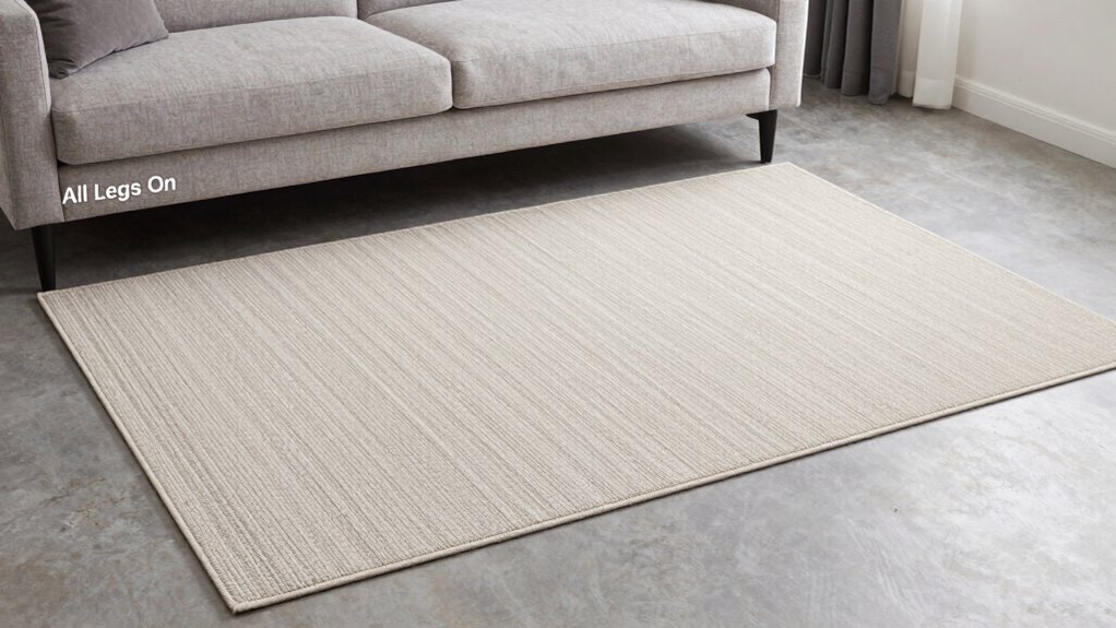 choose rug size carefully