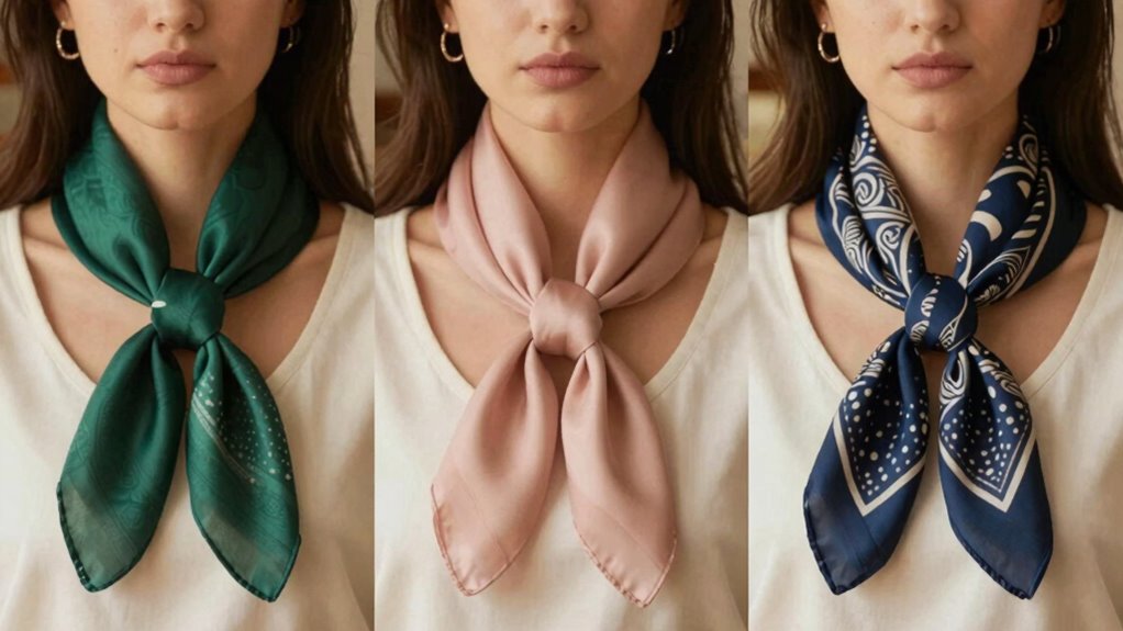 choose scarves to flatter