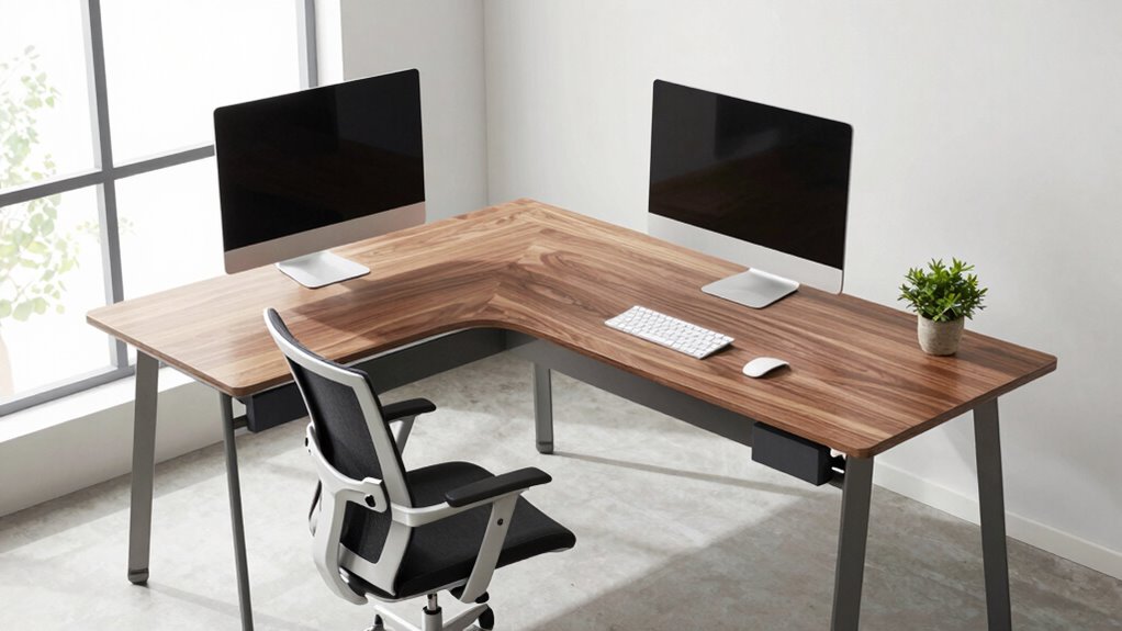 desk size and features