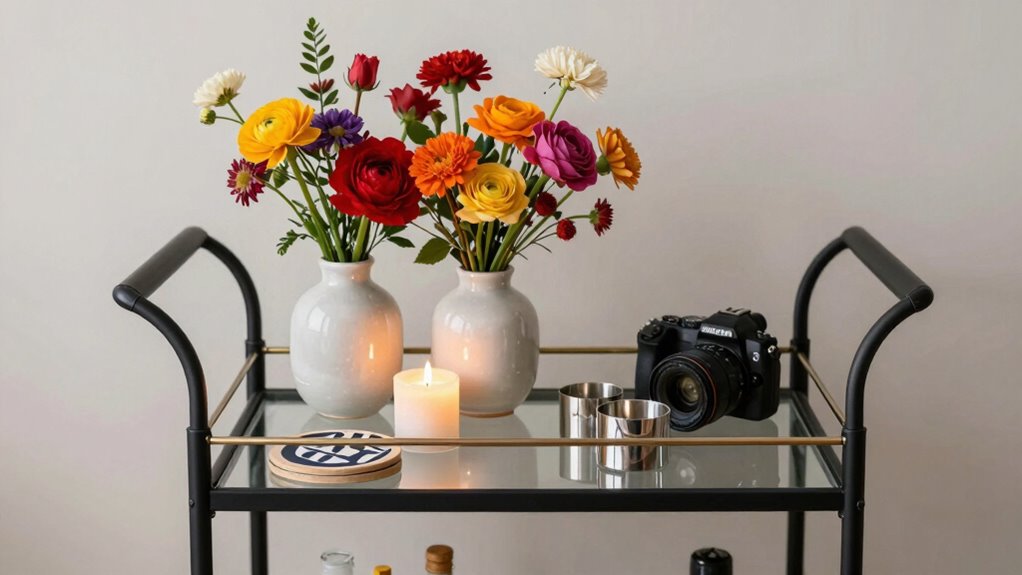 elevate with flowers and candles