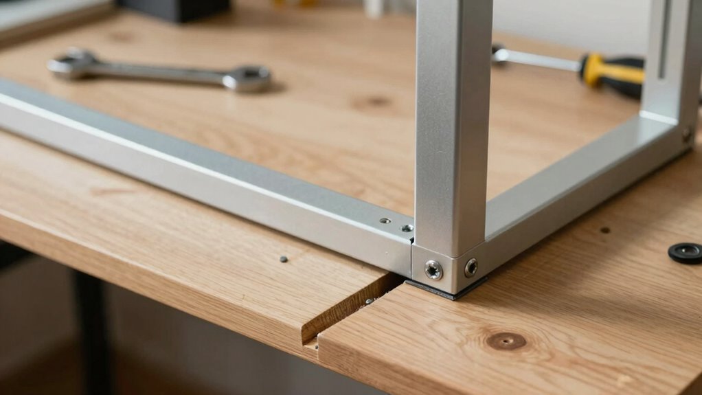 ensure stable desk assembly
