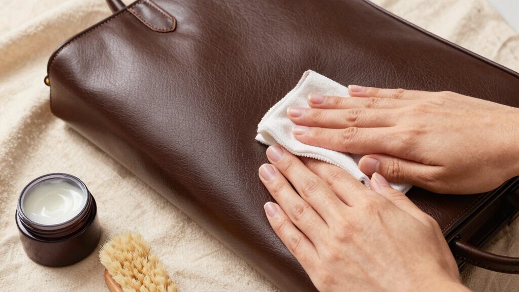 gentle careful leather cleaning