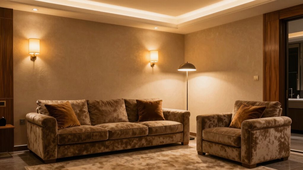 layered lighting enhances luxury