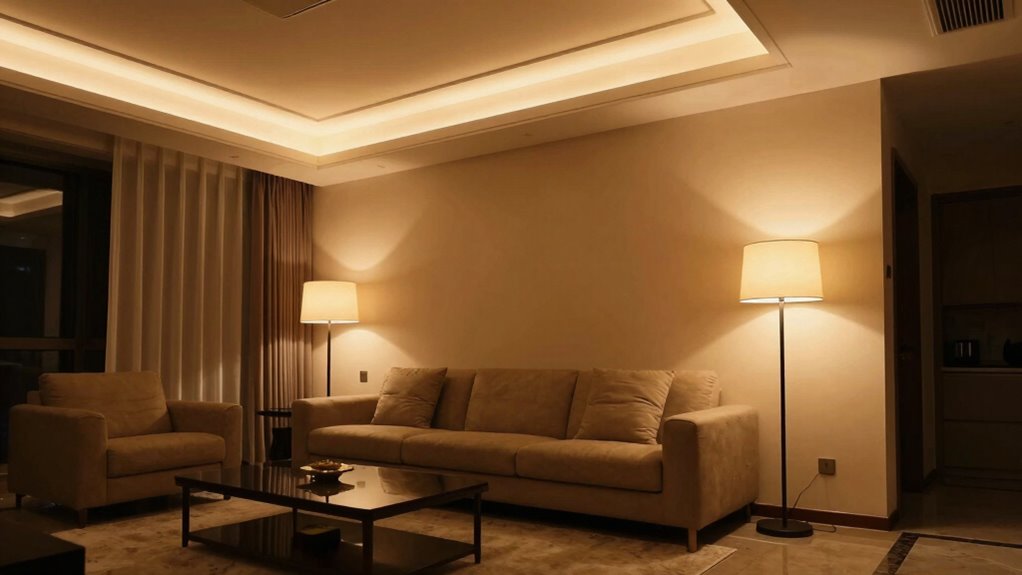 layered warm lighting atmosphere