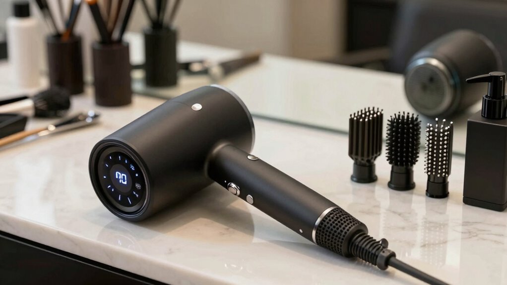 matching hair dryer features