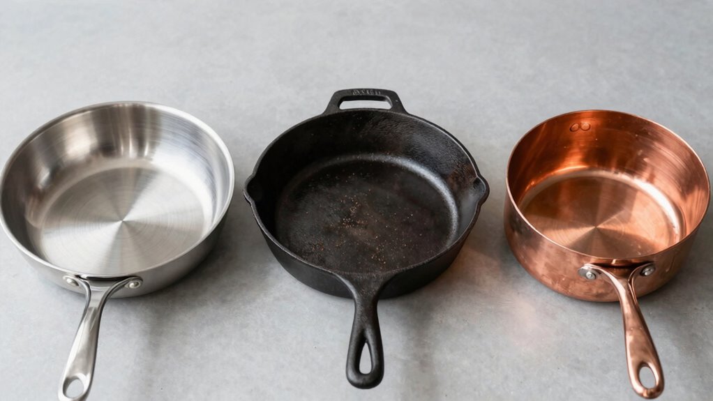 material differences in cookware