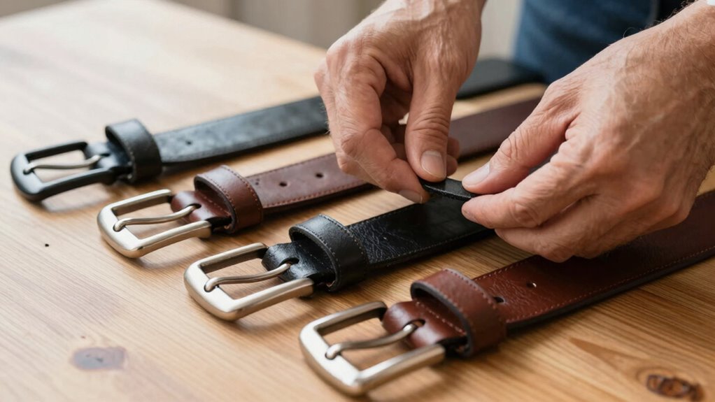 measure waist try different sizes