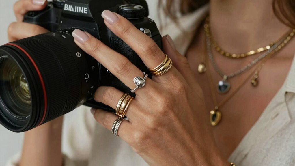 mixing textured ring stacks