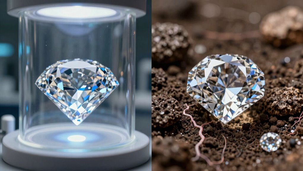 natural versus synthetic gemstone creation