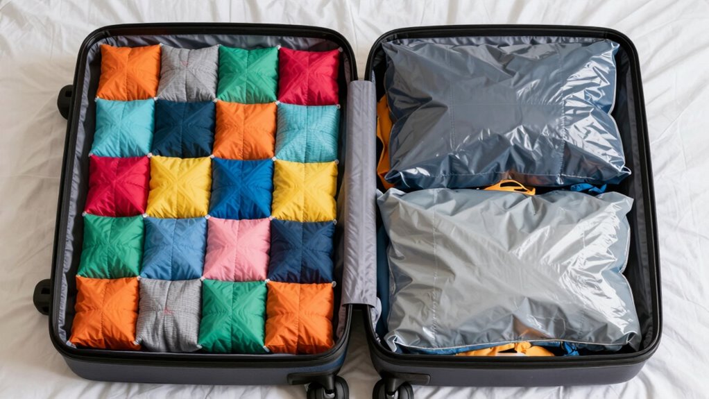 packing cubes versus compression bags