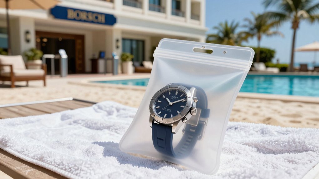 secure waterproof watch storage