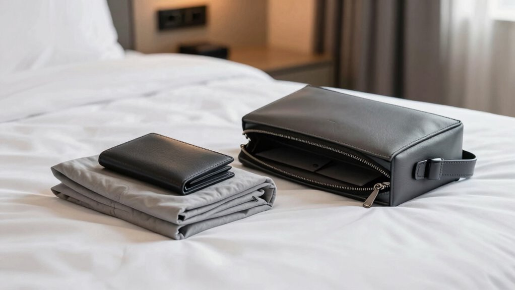 slim secure travel wallet