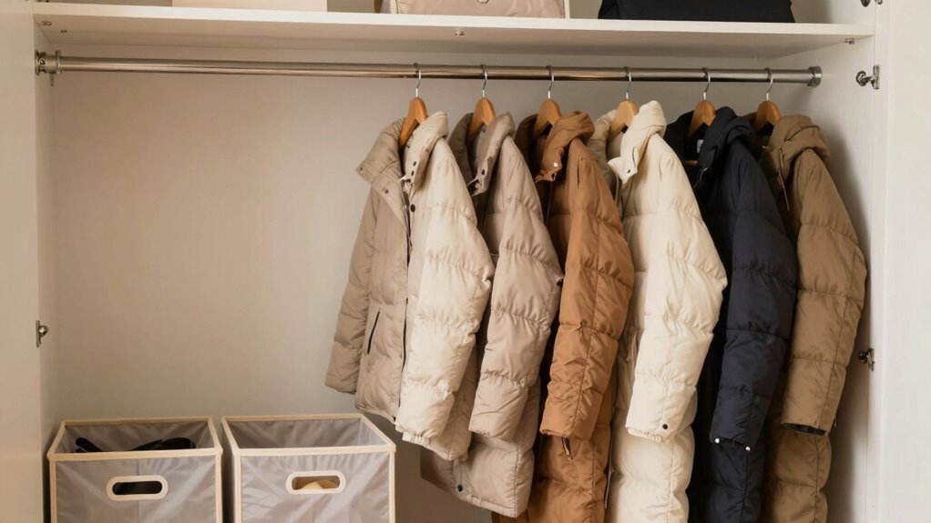 store coats properly year round