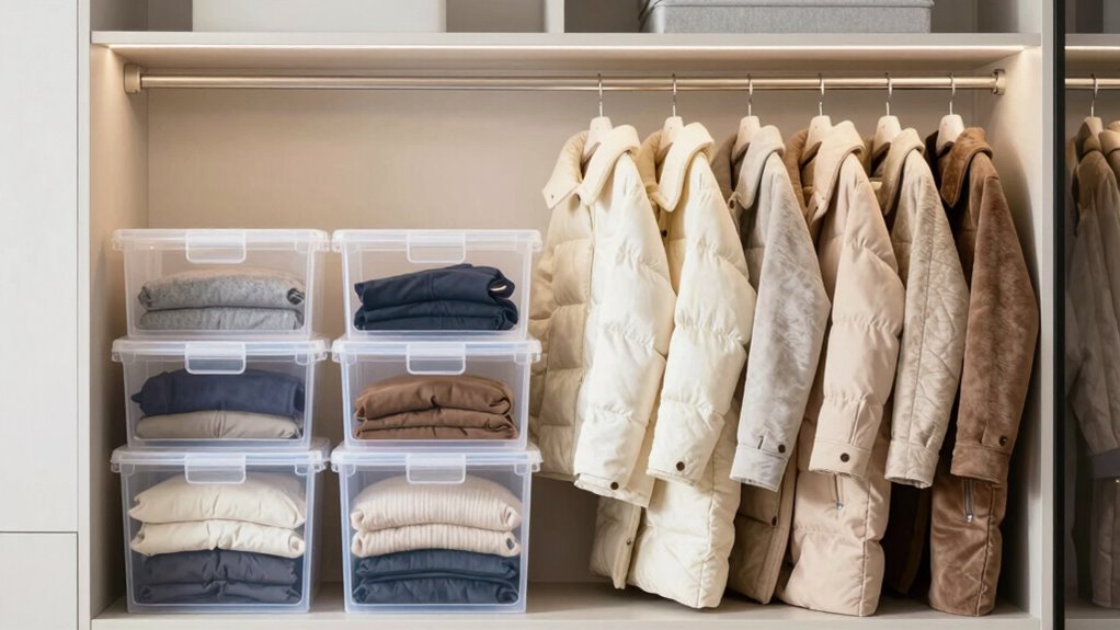 sturdy hangers and breathable storage