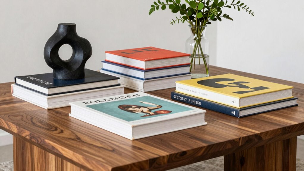 stylish books and art