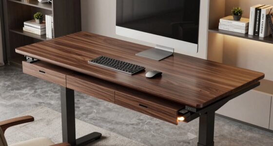 top electric desks with drawers