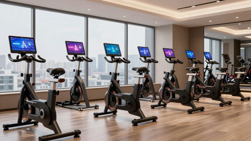 top indoor bikes with large screens