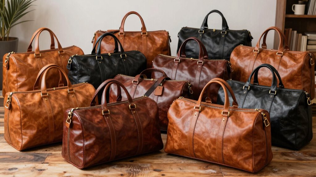 top leather travel duffle bags