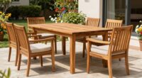 top outdoor teak dining sets