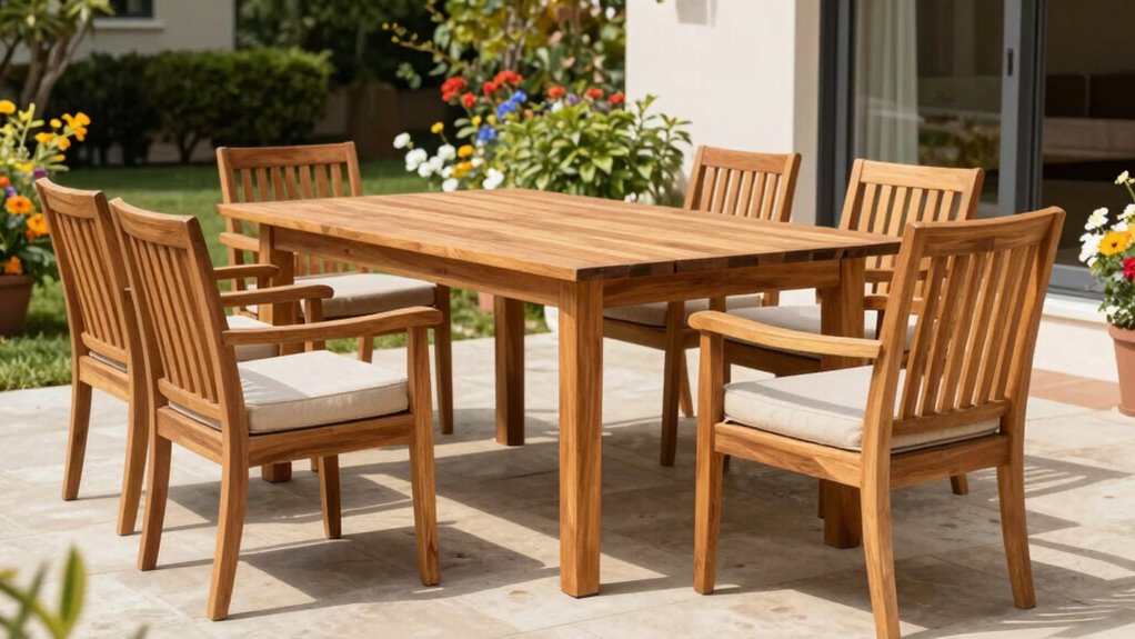top outdoor teak dining sets