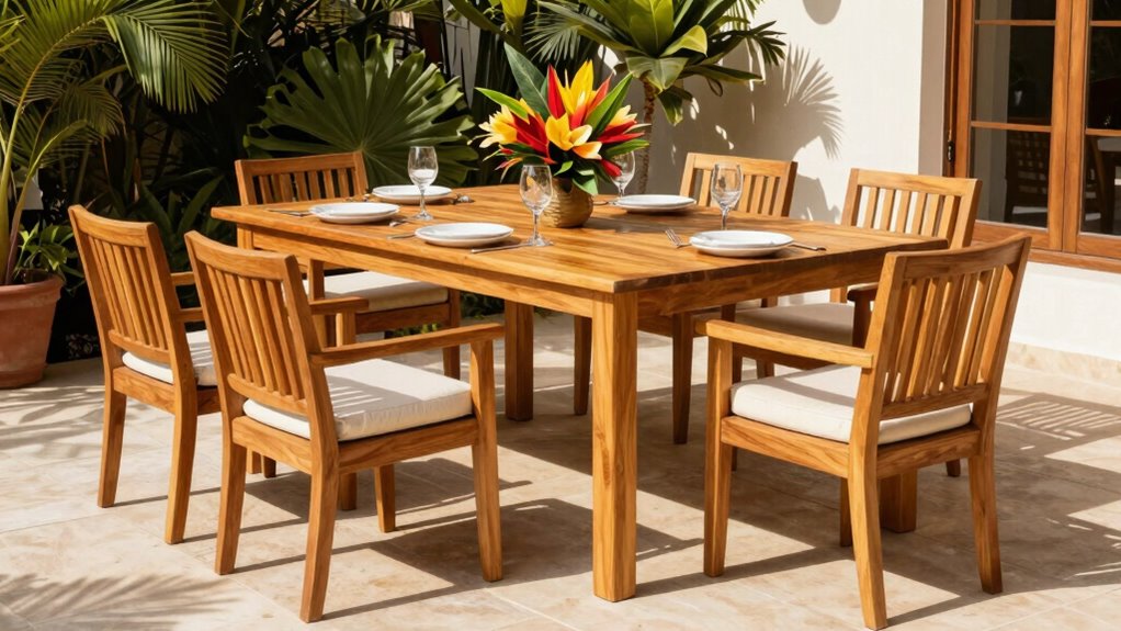 top teak dining sets