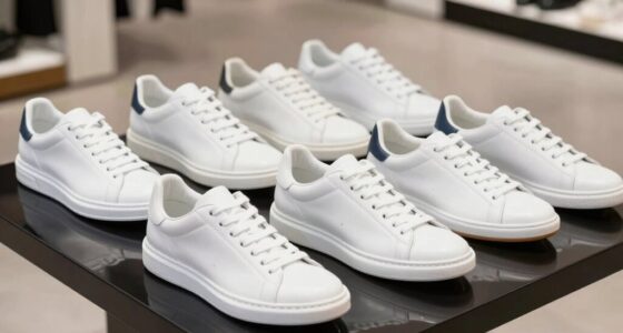 top white leather sneakers