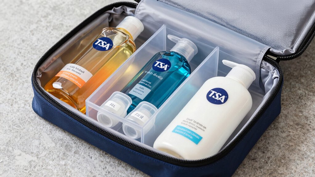 use leak proof containers securely