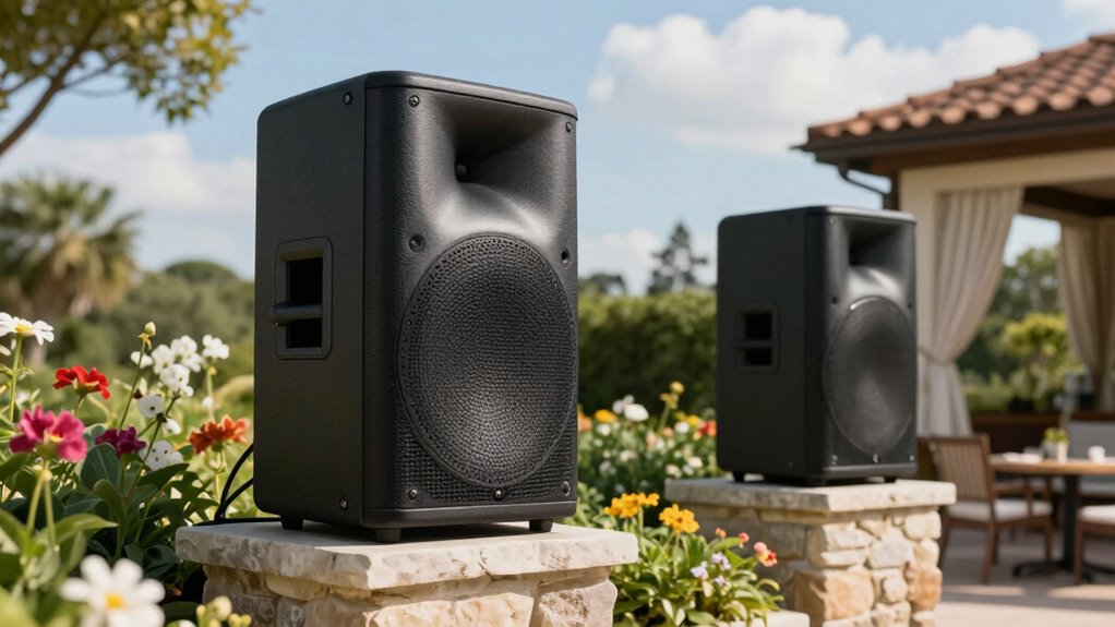weatherproof powerful compatible speakers