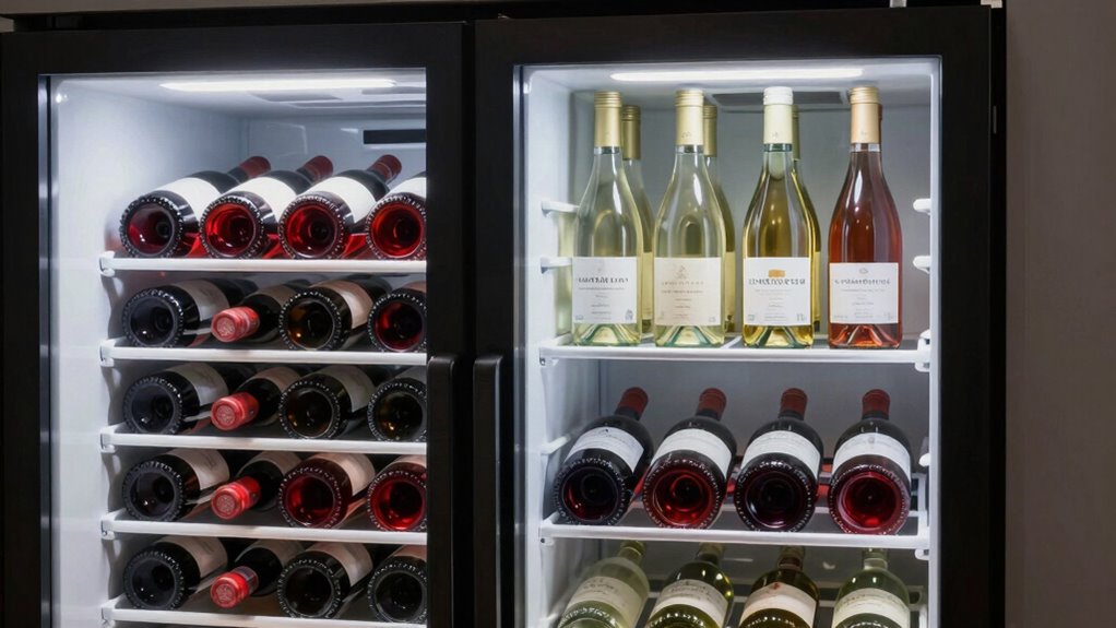 wine fridge storage options