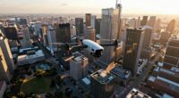 aerial shots create drama