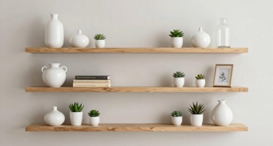 balanced and minimalist display
