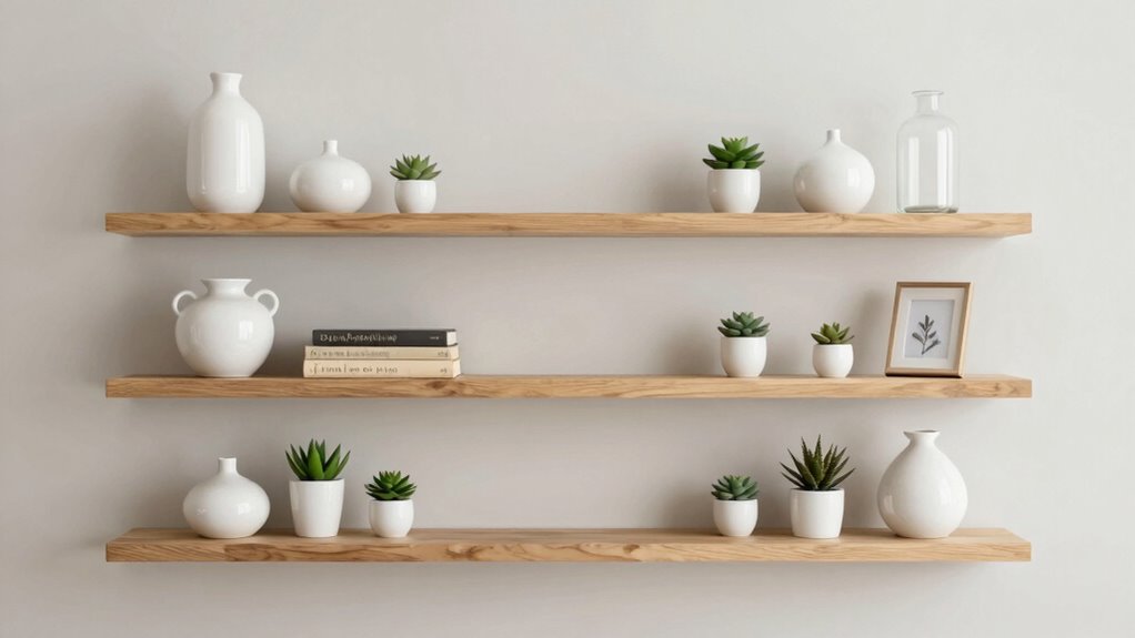 balanced and minimalist display