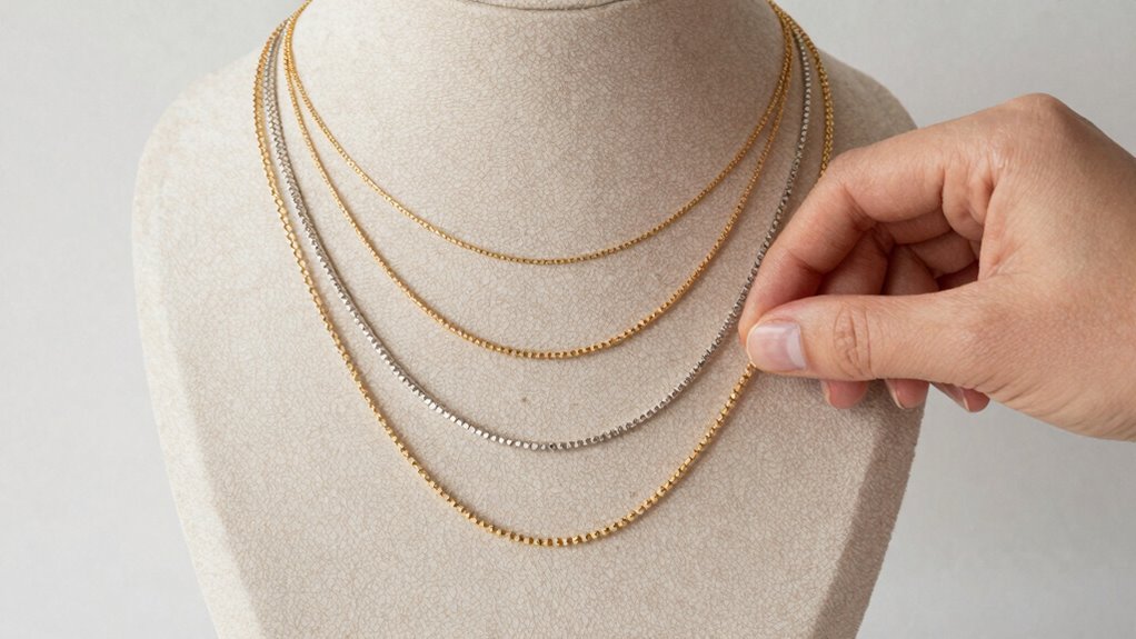 balanced layered necklace styling
