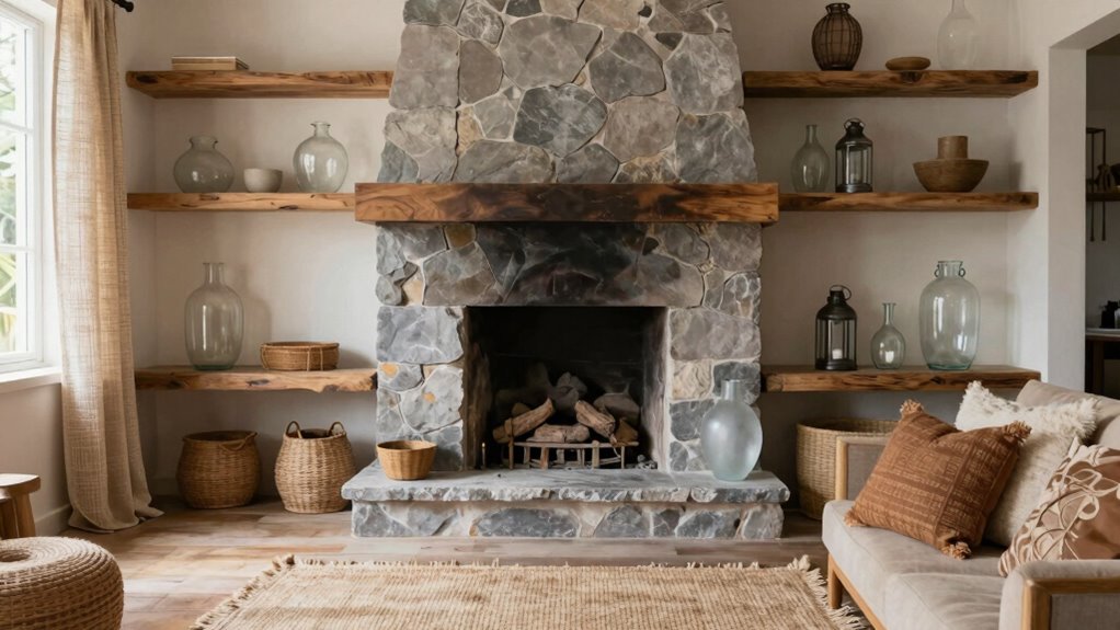 balancing stone and glass