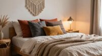 boho bed styling tips