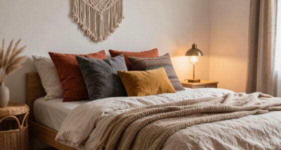 boho bed styling tips