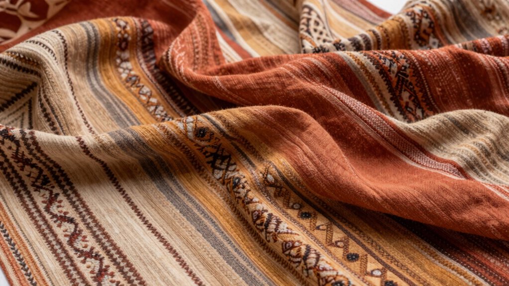 boho fabric drape effect