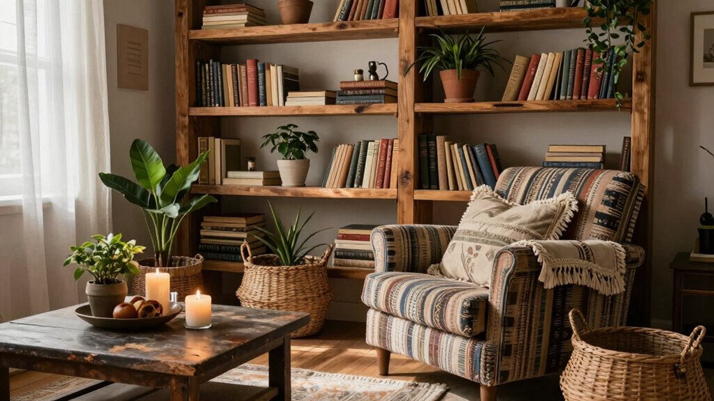 boho library decor ideas