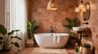 boho spa bathroom decor