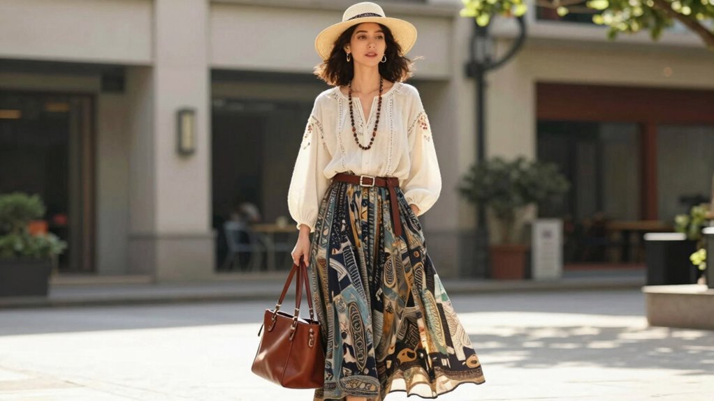 boho style work layering