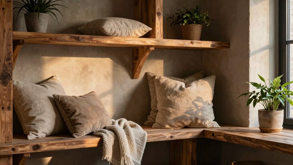 casual inviting built in design