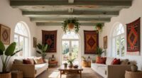 ceiling height enhances boho