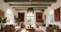 ceiling height enhances boho