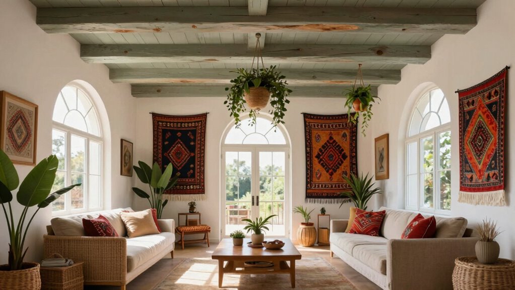 ceiling height enhances boho